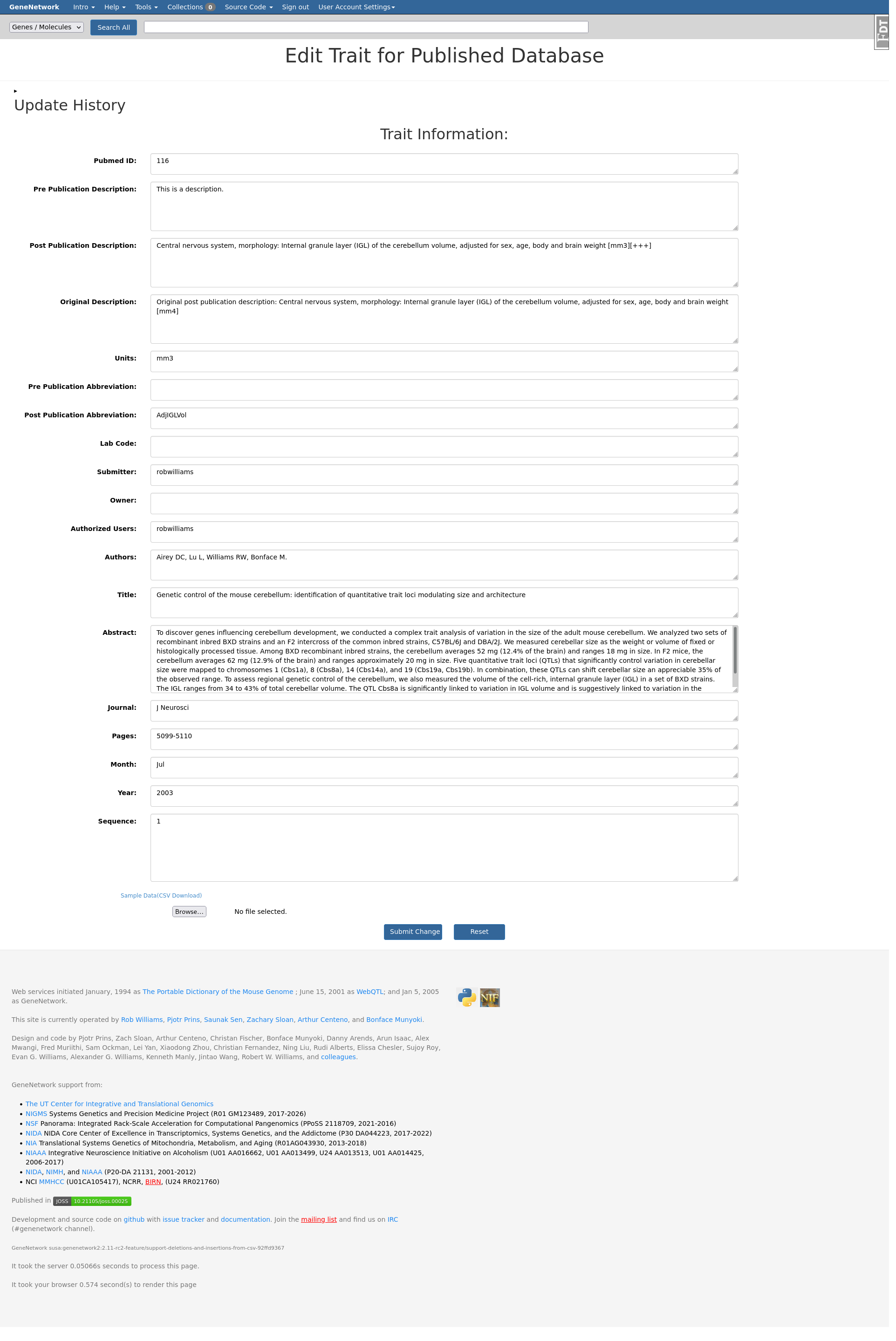 Metadata Upload Form